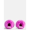 thumbnail image 3 of Wonder Nation Toddler, Little & Big Girls Faux Fur Puff Slippers, 3 of 6