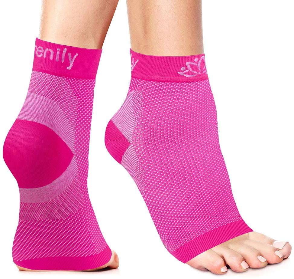 Serenily Plantar Faciitis Socks Toeless Socks for Foot Pain & Plantar