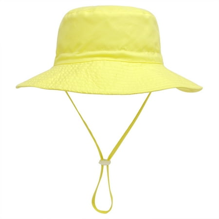 

BULLPIANO Baby Sun Hat Toddler Summer UPF 50+ Baby Girl Bucket Hat Wide Brim Beach Hats for Baby 0-7 Years