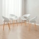 thumbnail image 2 of Set de 4 sillas nórdicas de 77 cm color blanco, 2 of 8