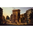 thumbnail image 3 of Alexandre Pau de Saint-Martin 18x12 Black Modern Framed Museum Art Print Titled - The Porte Saint-Denis, 2Nd Arrondissement. (1810-1830), 3 of 5