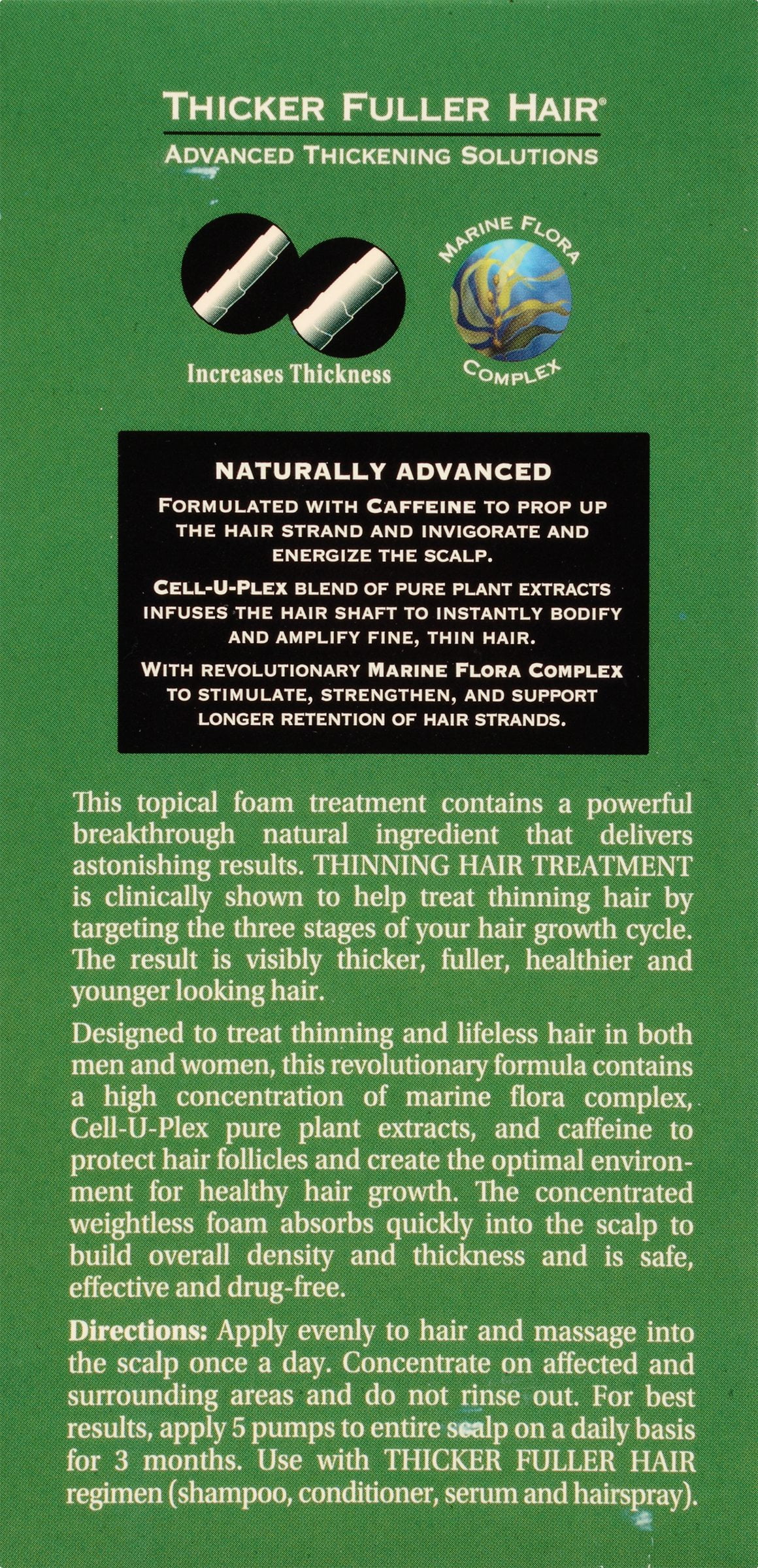 Thicker Fuller Hair Thinning Hair Treatment 2 1 7 Fl Oz Bottles