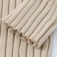thumbnail image 4 of QIPOPIQ Girls Clothes Clearance Toddler Kids Baby Girls Ribbed Knit Sweater Soft Solid Warm Sweater Pullover, 4 of 8