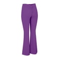 thumbnail image 6 of Women's V Back Scrunch Butt Flare Leggings Ruched Bell Bottom Yoga Pants, 6 of 8