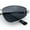 Silver - Black, variant on Womens Y2K Styling Metal Rim Cat Eye Retro Sunglasses All Black