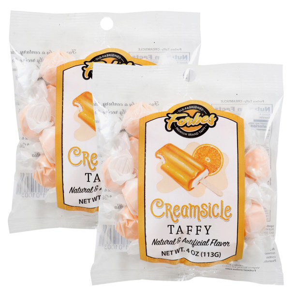 Forbes Creamsicle Saltwater Taffy Soft Chewy Candy Snack Party Favors