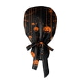 thumbnail image 6 of Voska Women's Halloween Printed Ponytail Scrub Cap Cotton Adjustable Work Hat Salon Spa Nursing Housework Full Coverage Cap Black one size, 6 of 6