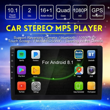 WIFI 3D Car GPS Navigation System Android 8.1 Quad Core 10.1 INCH HD Touch Screen Multimedia MP5 Player SAT NAV Voice Prompt + Free Map Update 2 (Best Gpu For Core 2 Quad)