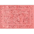 thumbnail image 1 of Ahgly Company Indoor Rectangle Animal Red Traditional Area Rugs, 2' x 5', 1 of 4