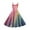 Multicolor C, variant on ZQUUVOU Women's Glitter Print Dress Sleeveless Mini Length Cute Vintage Valentines Carnival Sparkling Outfit Multicolor C