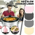 thumbnail image 2 of Grey Slow Cooker Liners, Reusable Silicone Slow Cooker Liner Heat-resistant L W1 K7I6, 2 of 9