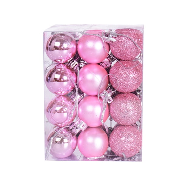 Minibola 24 unidades/caja de bolas de Navidad de 3 cm para colgar en el techo del centro comercial K Ehuebsd Libre de BPA