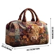 thumbnail image 2 of Cow Plaid Travel Weekender Bag Large Capacity Shoulder Duffel Tote for Women Vacation Gym Trip, 2 of 7