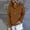 Brown A, variant on Sweatshirt For Women,Christmas Womens Oversized Boyfriend Style Fall Solid Long Sleeve Sweatshirt Button Down Drawstring Pullover Top Blouse With Pocket