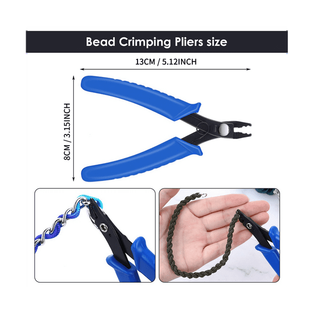 2PCS Jewelry Pliers, Jewelry Making Tool Split Ring Pliers and Jewelry Bead  Crimping Pliers Jewelry Making Pliers Tool