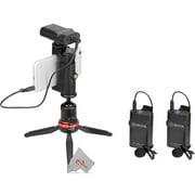 Boya BY-WM4 PRO-K2 Two-Person Digital Camera-Mount Wireless Omni Lavalier Microphone System (2.4 GHz)