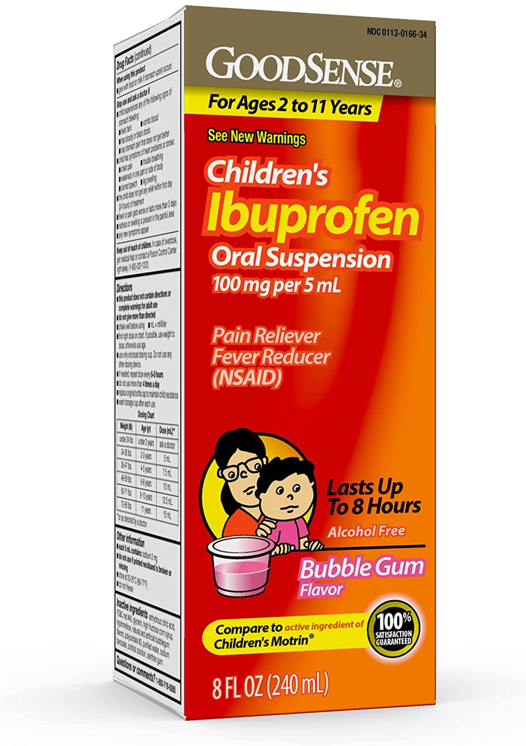 GoodSense Children's Ibuprofen Oral Suspension 100 mg per 5 mL