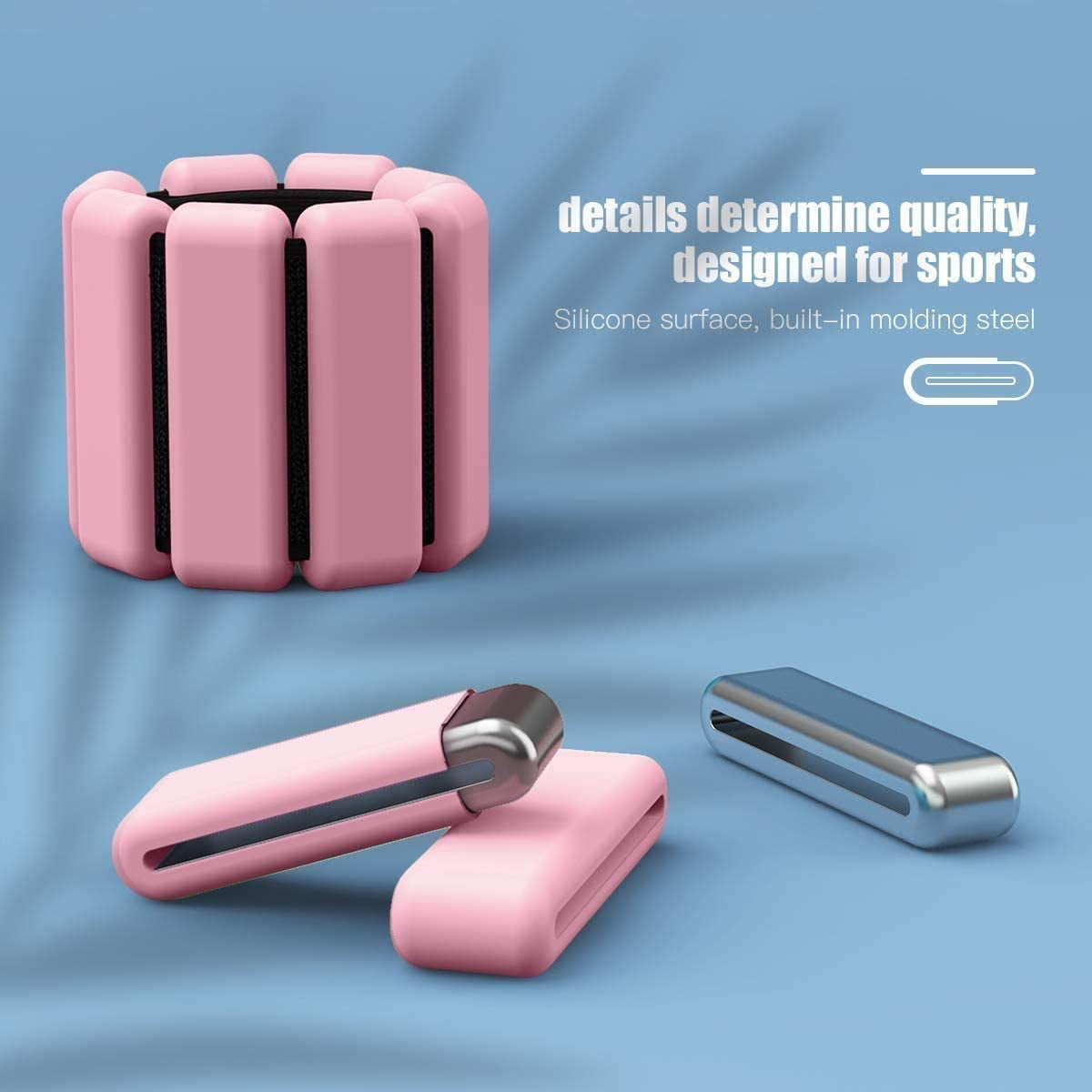 Lot De 2 Poids Cheville 0,3 Kg, Réglables Poids Poignet Pour