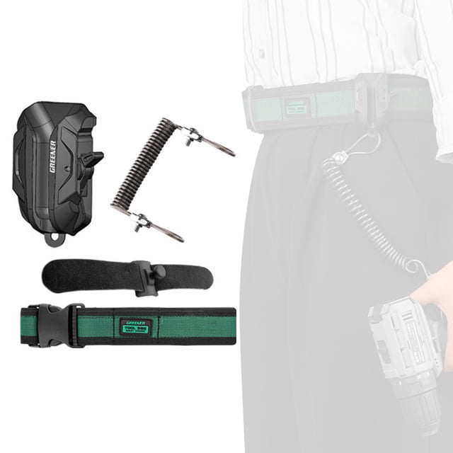Riwcyla Multi,functional Tools Storage Waist Belt Plumber Carpentry Electrician Tools QuickAccess Waist Belt Tools Holster Portable AntiSlip Tools Storage Waist Belt