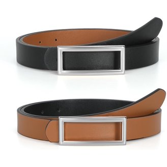 Reversible Leather Belt for Women, Fashion Ladies Belt for  display picture 2