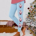 thumbnail image 1 of MKLEKYY Leggings de compresión para mujer Leggings para mujer Leggings de entrenamiento Pantalones con estampado navideño de bloques de color Leggings suaves y elásticos 3618, 1 of 4