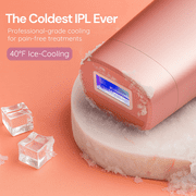 Robx A05 Ice-Cooling IPL Hair Removal Device for Face, Body, and Bikini Line - Pink