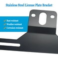 thumbnail image 2 of License Plate Bracket Holder- Black Universal Stainless Steel Car Tag Frame Mounting Kit for Truck, 2 of 9