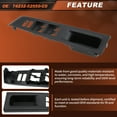 thumbnail image 4 of Panel de moldura de interruptor de ventana del lado izquierdo del conductor para Toyota Yaris 2012-2014 Reemplaza# 7423252550C0 Negro, 4 of 7