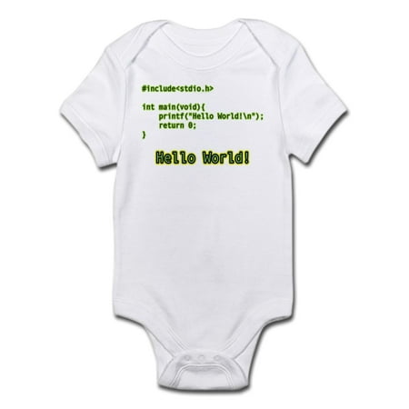 

CafePress - Hello World Infant Creeper - Baby Light Bodysuit