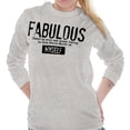 thumbnail image 3 of Fabulous Confidence Ironic Definition Women's Long Sleeve T Shirt Brisco Brands S, 3 of 5