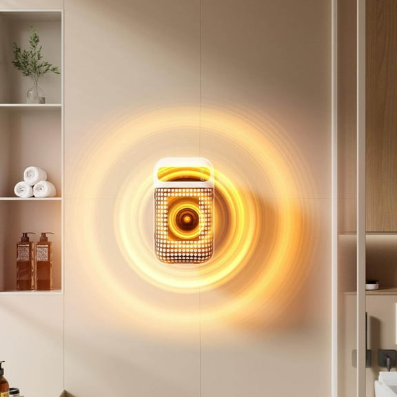 Wall Mounted Portable Heater for Home and Dorm - Energy Efficient Mini Personal Heating Solution