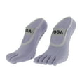 thumbnail image 3 of Unique Bargains 1 Pair Yoga Five Toe Socks Durable Solid Color Socks for Women Purple, 3 of 6