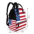 thumbnail image 2 of Disketp America Flags3 Mochila de Pañales de Gran Capacidad con Múltiples Bolsillos, Mochila de Viaje Multifuncional para Bebé, Unisex, Moderna y Resistente, 2 of 6