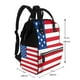 thumbnail image 2 of Disketp America Flags3 Mochila de Pañales de Gran Capacidad con Múltiples Bolsillos, Mochila de Viaje Multifuncional para Bebé, Unisex, Moderna y Resistente, 2 of 6