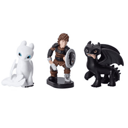 How to Train Your Dragon 3-Figure Set: Hiccup, Toothless & Light Fury
