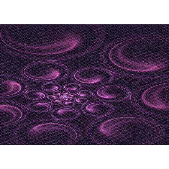 Ahgly Company Indoor Rectangle Patterned Purple Jam Purple Area Rugs, 2' x 4'