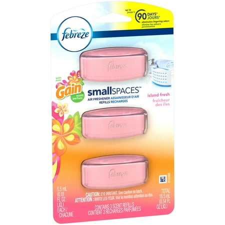 Febreze Small Spaces Air Freshener Refills with Gain Scent, Island ... Febreze Small Spaces Air Freshener Refills with Gain Scent, Island ...