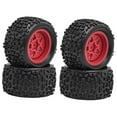 thumbnail image 1 of Runquan 4 Pieces 1/18 RC Car Wheels and Tires Durability Accessories for Typhon Grom Red, 1 of 8