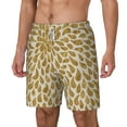 thumbnail image 2 of Uemuo Gold Drops Pattern Mens Swim Trunks Quick Dry Board Shorts with Mesh Lining, Stretch Beach Shorts Quick Dry No-Chafing Board Shorts-Large, 2 of 9