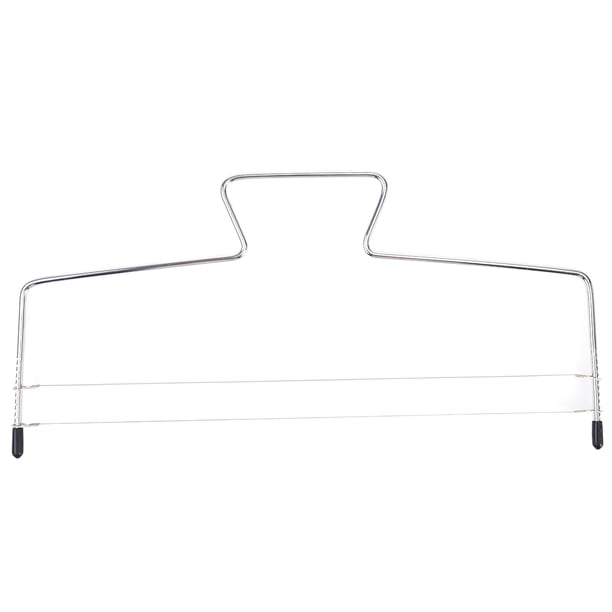 EeaseMX Cortador de pasteles ajustable de 2 capas con nivelador de 32 x 16 cm