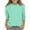 Green, variant on OSOLU Toddler Girls Casual Lightweight Knit Shirt Crew Neck 3/4 Sleeve Shirt Tops Comfy Loose Solid Color Girls Pullover 5 13 Years Baby Classic Dailywear, 7-8 Years