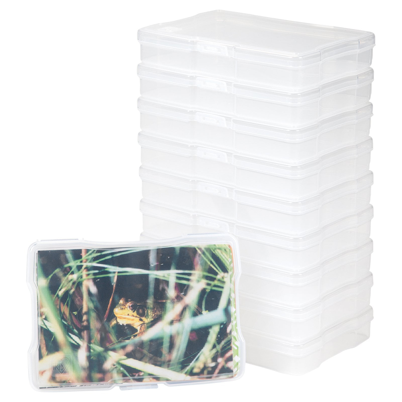 IRIS Photo and Craft Storage Cases 4" x 6" Clear Plastic #S6738 1-Set of 10 