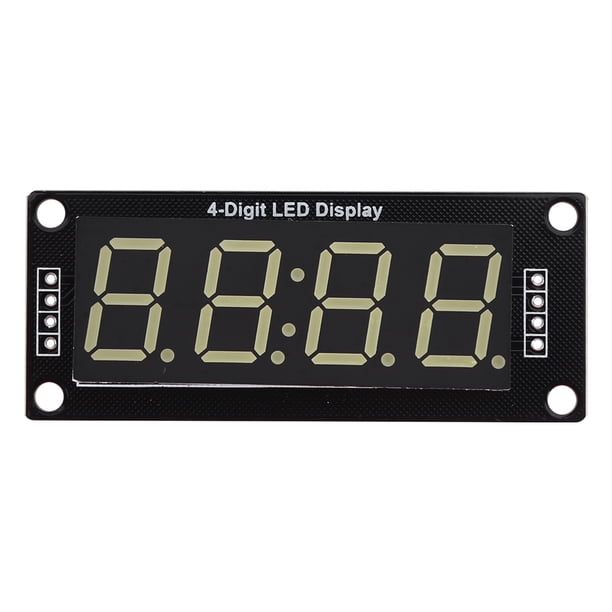 4uds. Módulo de pantalla LED TM1637, reloj de tubo incandescente de 7 segmentos, 0,56 pulgadas (blanco)