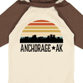 thumbnail image 4 of Inktastic Anchorage Alaska Skyline Boys or Girls Long Sleeve Baby Bodysuit, 4 of 5