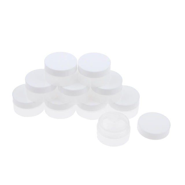 10 Uds. Tarros de maquilje vacíos, s cosméticos de viaje en polvo, 10g Zulema Frascos de cosméticos vacíos