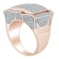 thumbnail image 2 of AFFY Father's Day Gift 2.25 Carat (Cttw) Round Cut White Natural Diamond Men's Cluster Fashion Wedding Band Ring 14k Solid Rose Gold Ring Size-13.5, 2 of 2