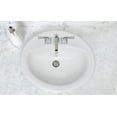 thumbnail image 4 of Design House Oval 20" x 17" Single Basin Drop-In Sink, White, 4 of 10