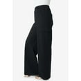 thumbnail image 3 of Roaman's Women's Plus Size Wide Leg Cargo Knit Jean, 3 of 3