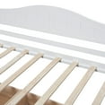 thumbnail image 4 of MODERNLUXE Twin Size Canopy Daybed with 2 Drawers,Wood Canopy Bed Frame with 4 Sturdy Posts,No Box Spring Needed,White, 4 of 7