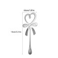 thumbnail image 4 of Bewildely Cuchara agitadora Aplicaciones amplias Mano de obra exquisita Fácil de limpiar Postre Cuchara agitadora de té Mostrada Plata, 4 of 6
